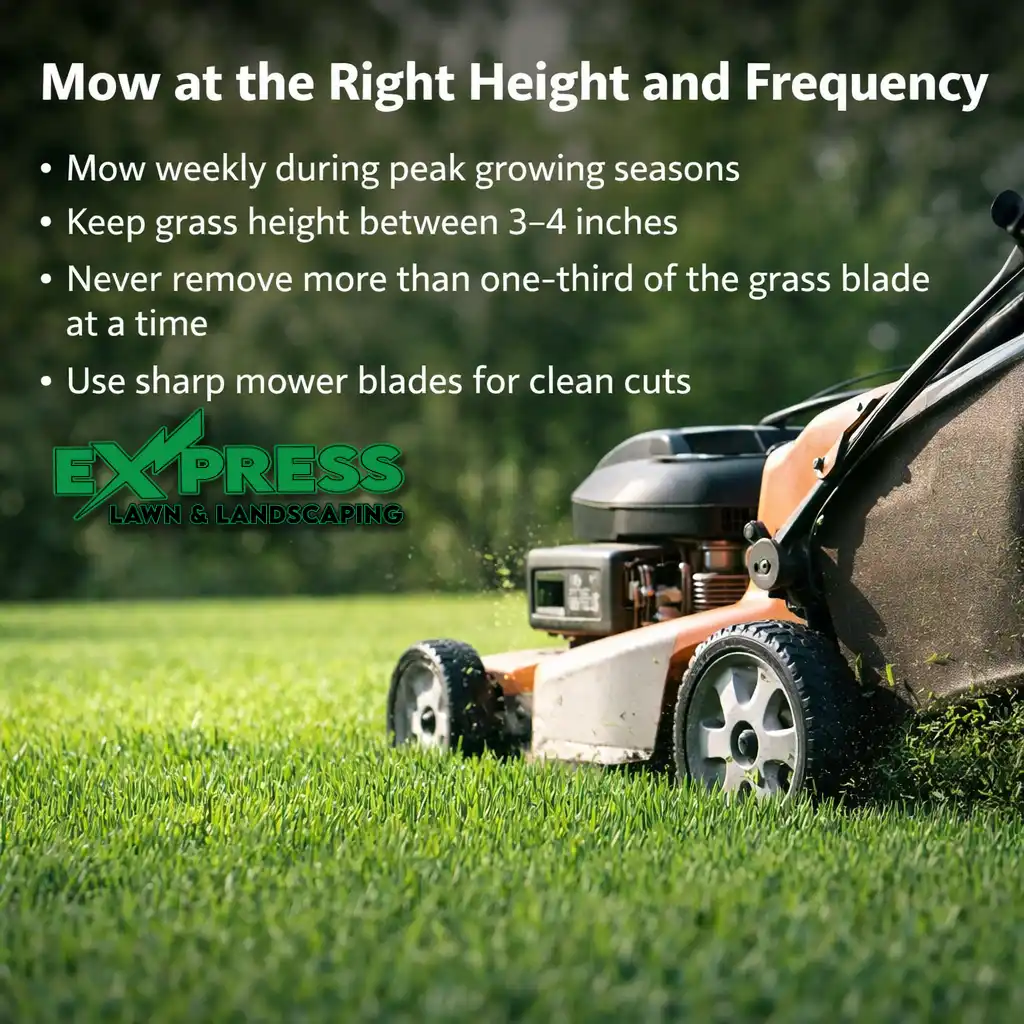 Mow at the Right Height and Frequency
